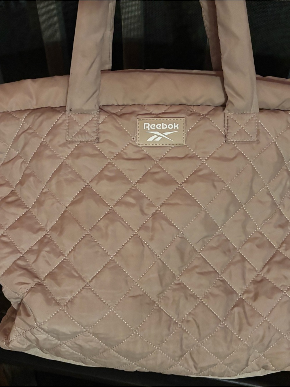 Reebok Quilted blush Tote Bag